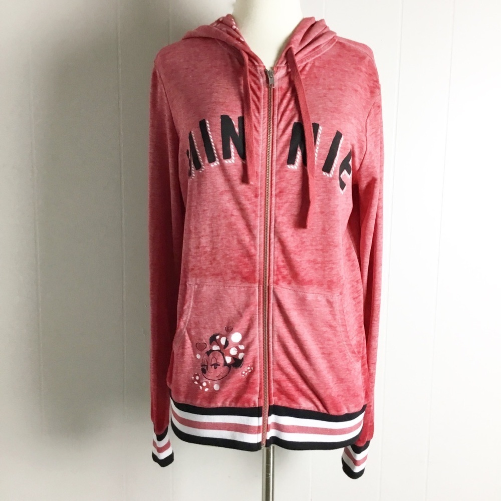 Disneyland Parks Minnie Hoodie Bow Red Size M
